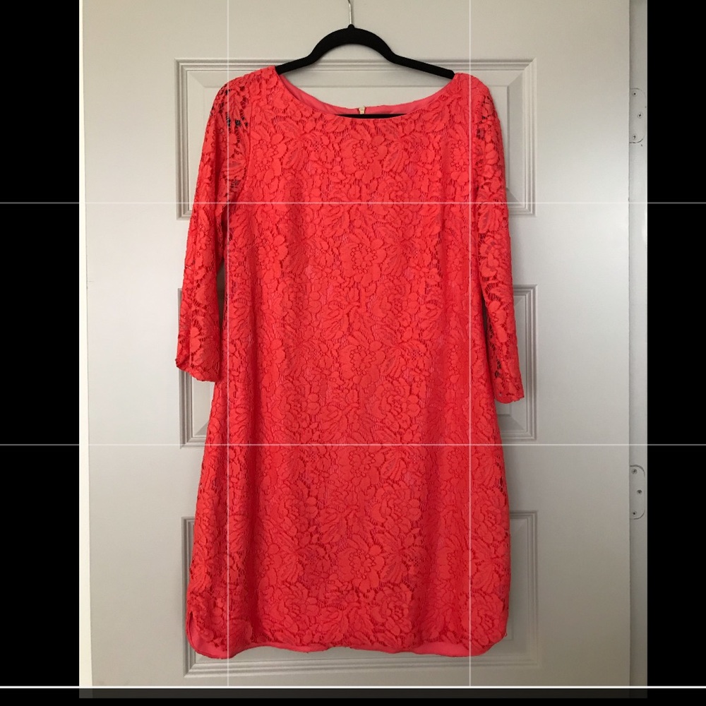 Lace shift dress